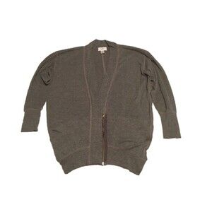 ✨️3 For $20✨️ Loft sweatshirt Women XS gray zip cardigan Oversized Preppy Retro